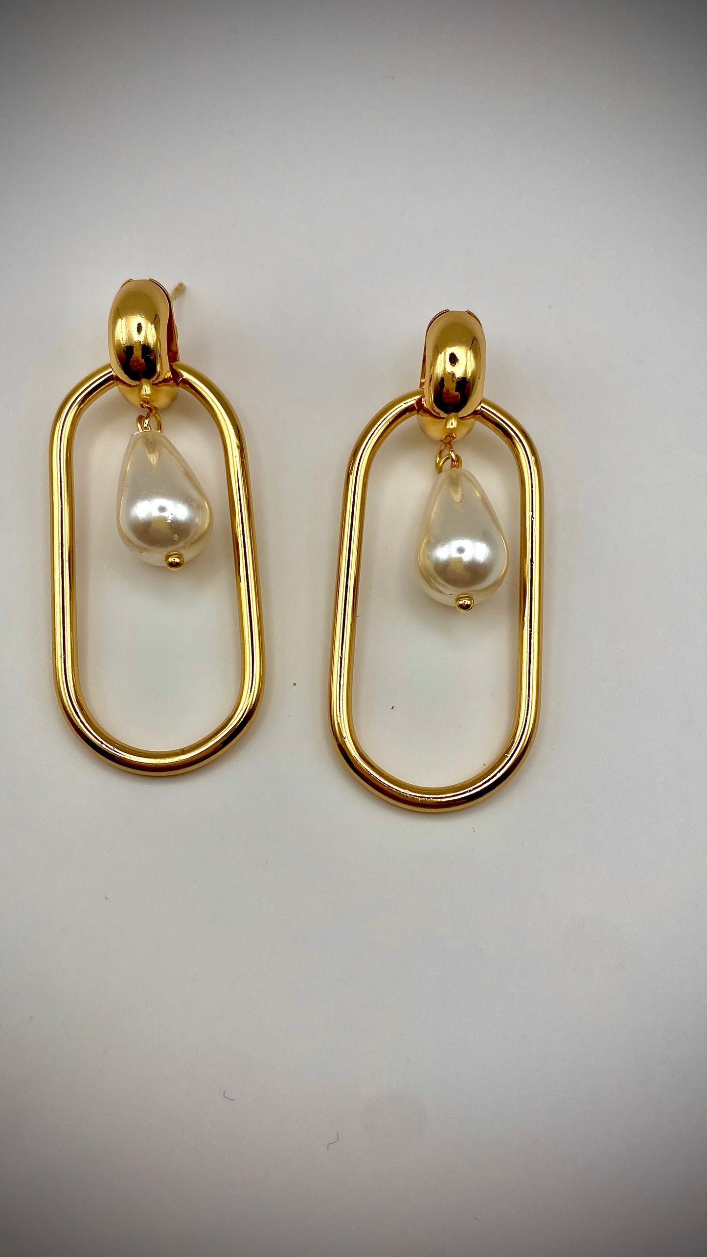 Σκουλαρίκια κρεμαστά με πέρλα κρεμαστή